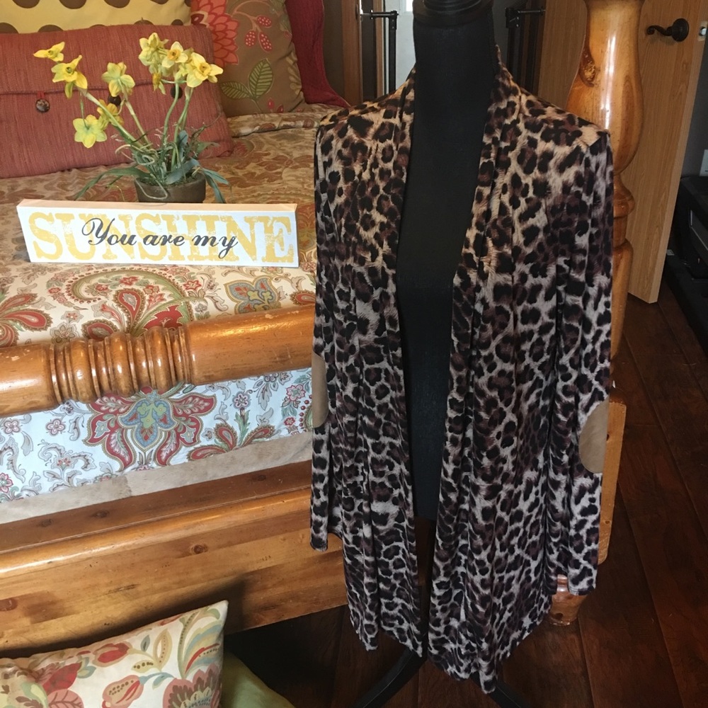 Boutique brand cheetah cardigan size 2X
